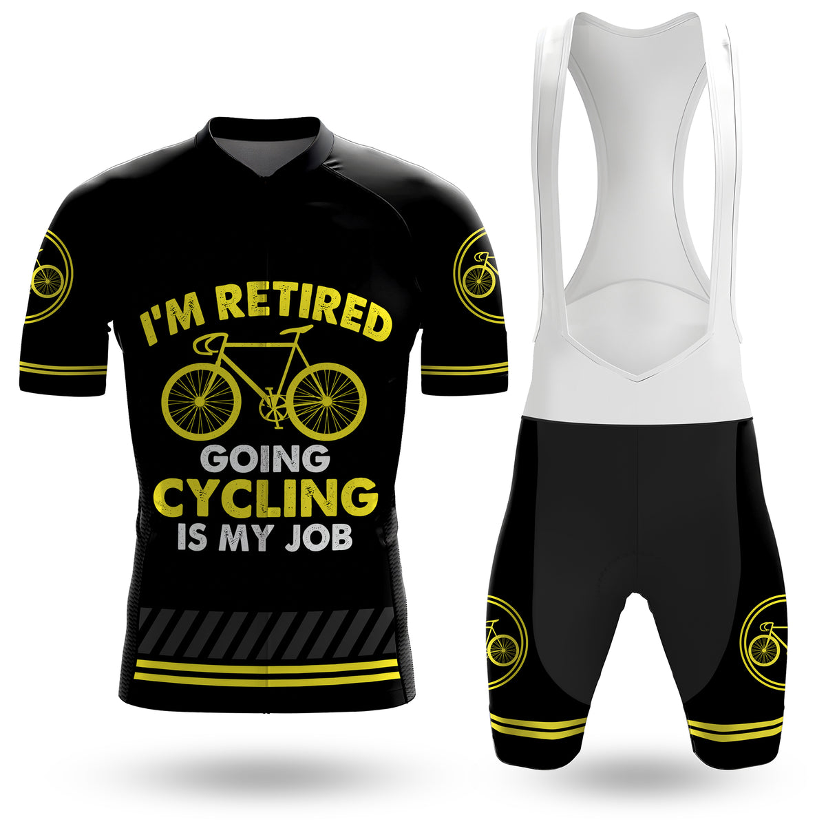 I'm Retired Men's Short Sleeve Cycling Kit