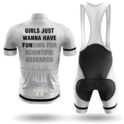 Girls Just Wanna Have Fun Men's Short Sleeve Cycling Kit