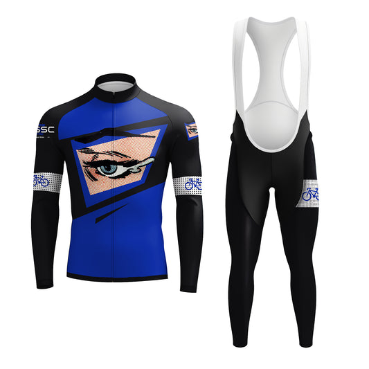Blue Tear Men's Long Sleeve Cycling Kit