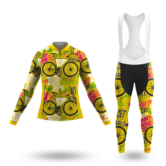 Never Stop Riding Women's Long Sleeve Cycling Kit