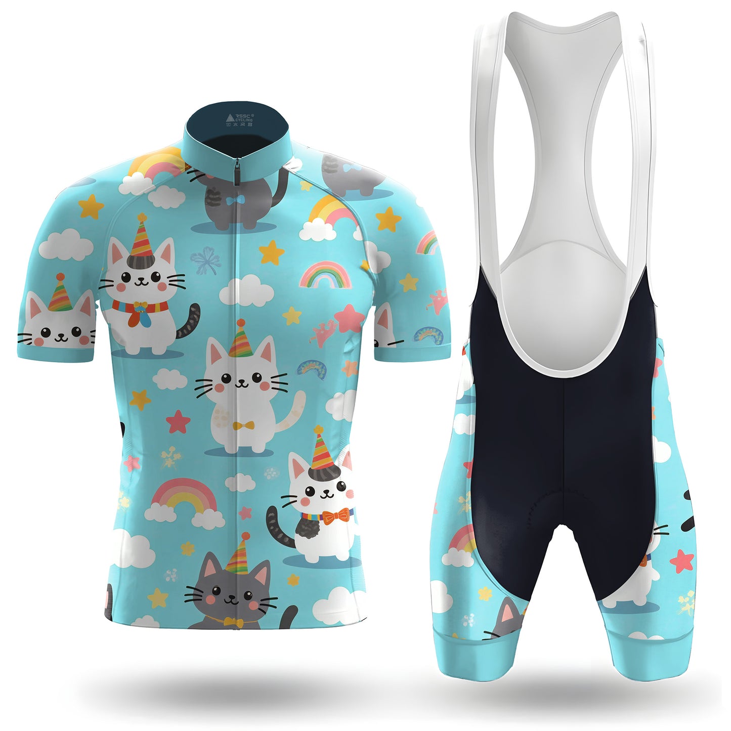 Rainbow Neko-Flux Men's Short Sleeve Cycling Kit