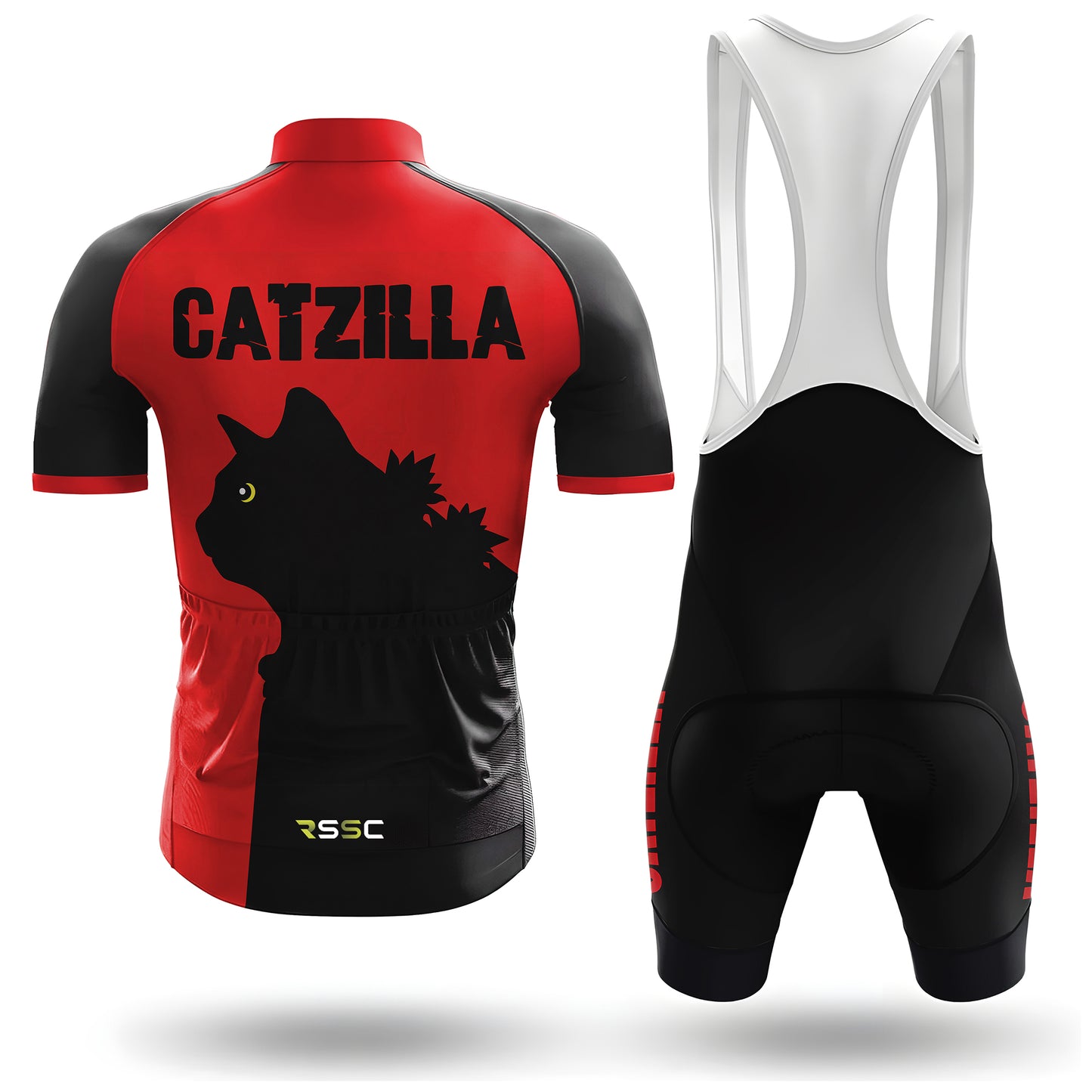 cat gatzilla Men's Short Sleeve Cycling Kit
