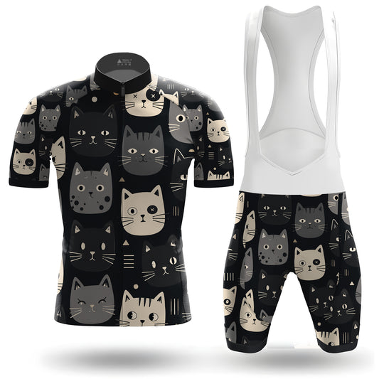 Happy Emoticon Cat Men's Cycling Kit