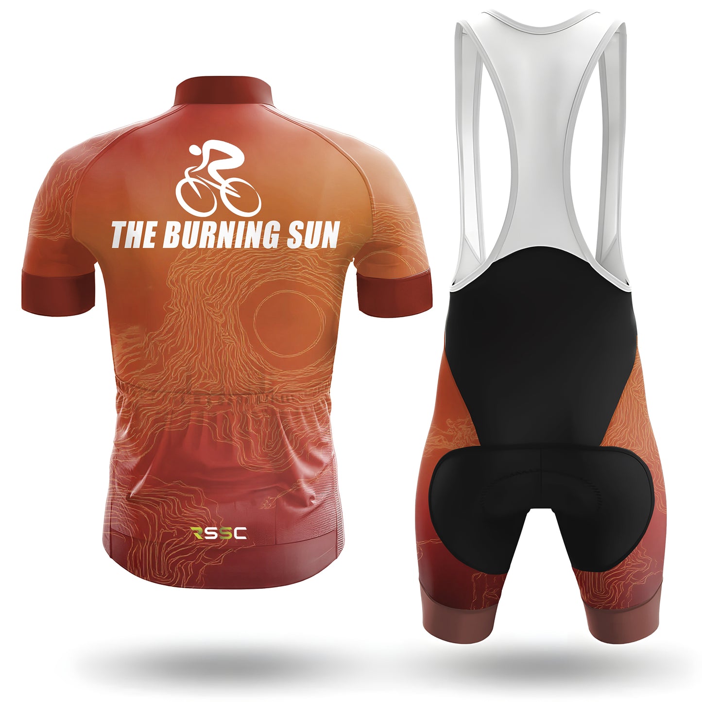 The burning sun Men's Short Sleeve Cycling Kit