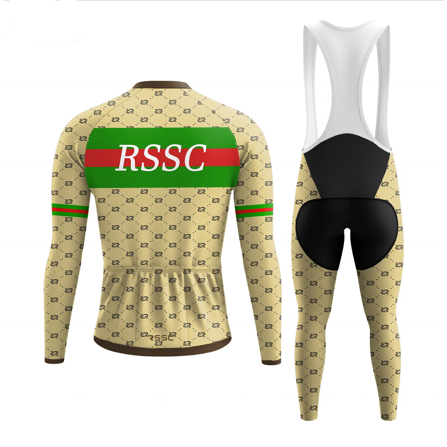 Emerald Stripe Men's Long Sleeve Cycling Kit