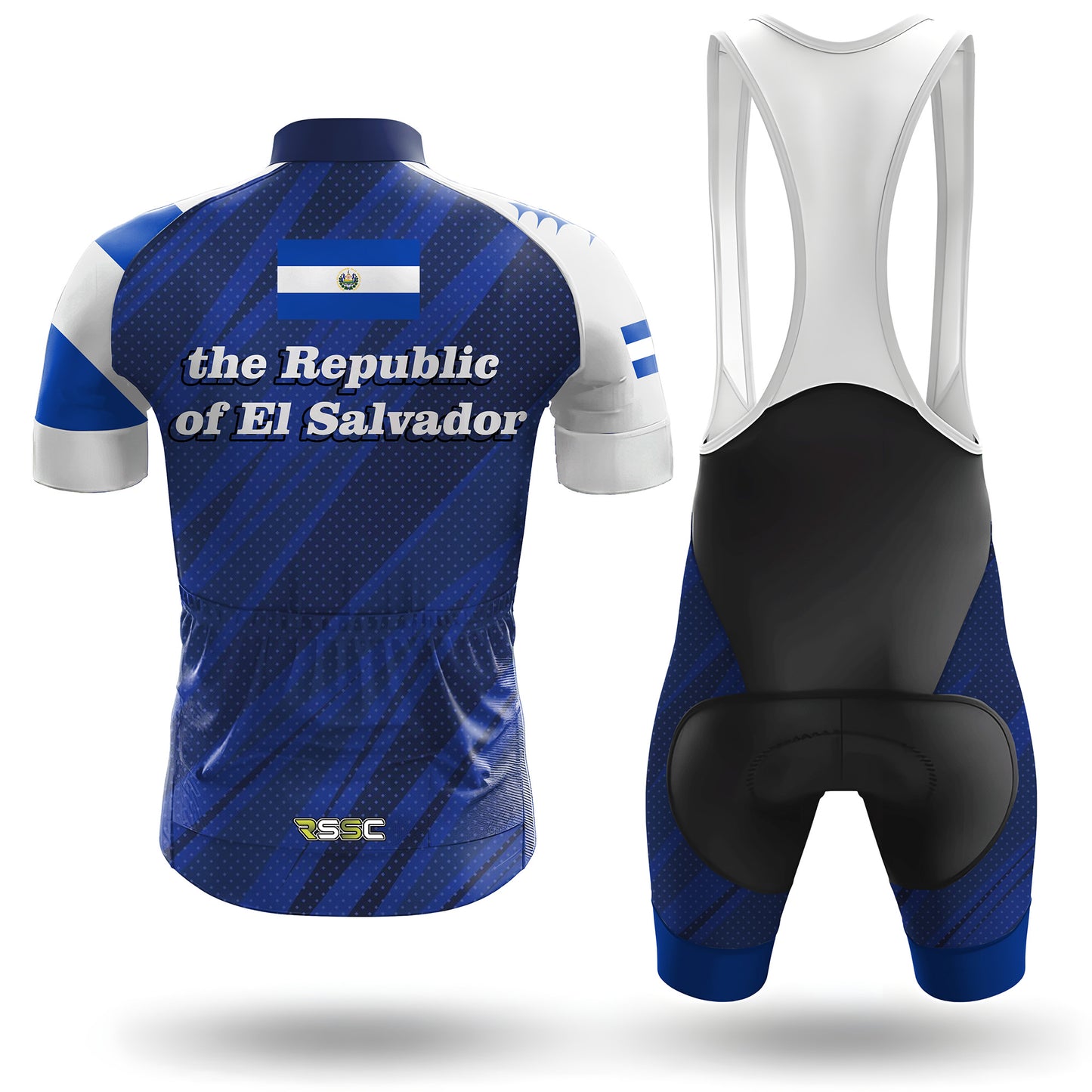 The Republic of El Salvador Men's Short Sleeve Cycling Kit