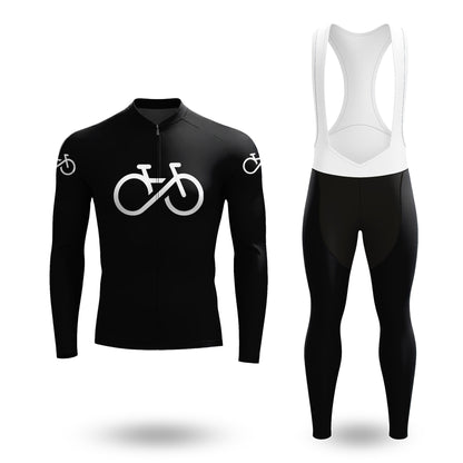 Bike Forever black Men's Long Sleeve Cycling Kit