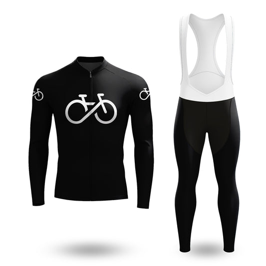 Bike Forever black Men's Long Sleeve Cycling Kit
