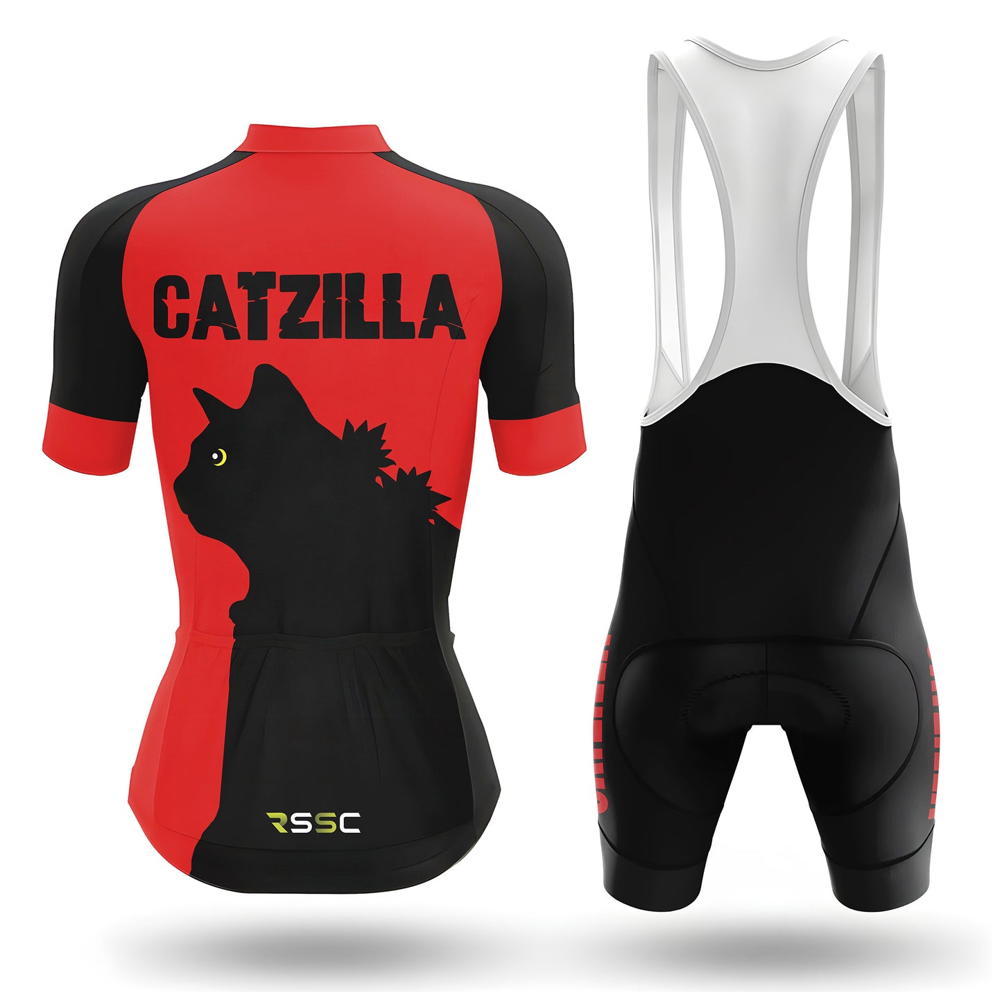 cat gatzilla Women's Short Sleeve Cycling Kit