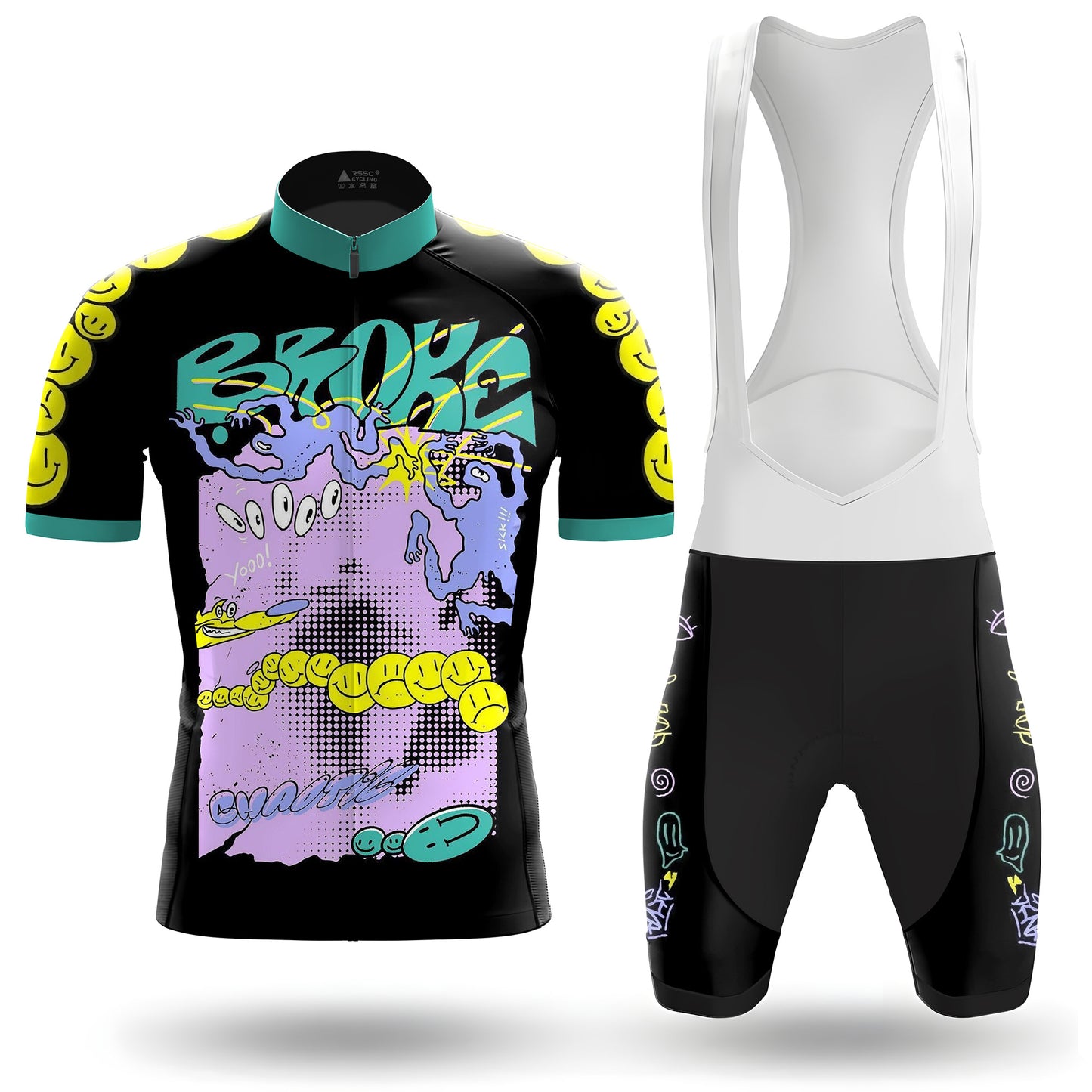 CYCLIST CHAOS Men's Short Sleeve Cycling Kit