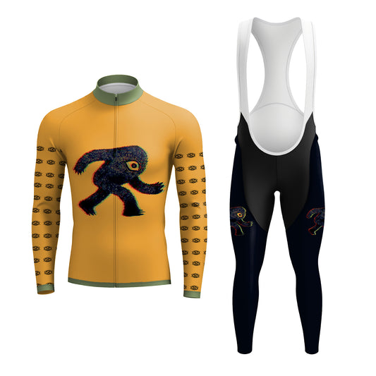Glitched Gaze Men's Long Sleeve Cycling Kit
