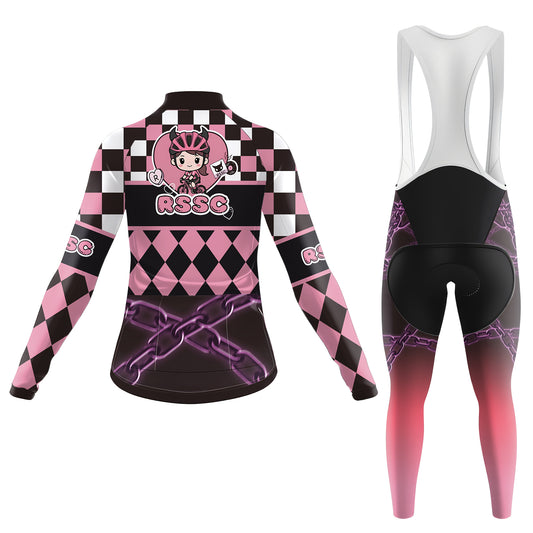 The Punk Blossom Women's Long Sleeve Cycling Kit