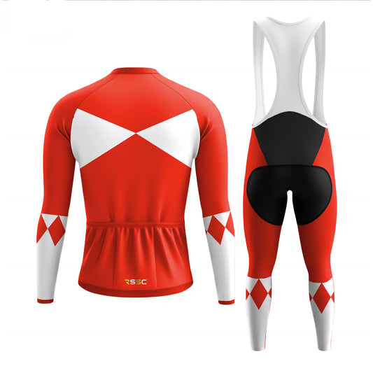 Power Rangers Red Ranger Men's Long Sleeve Cycling Kit