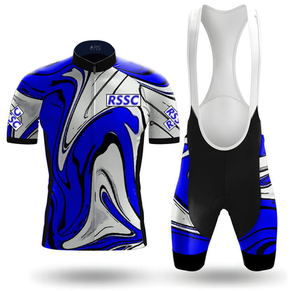 Cobalt Swirl Men's Short Sleeve Cycling Kit