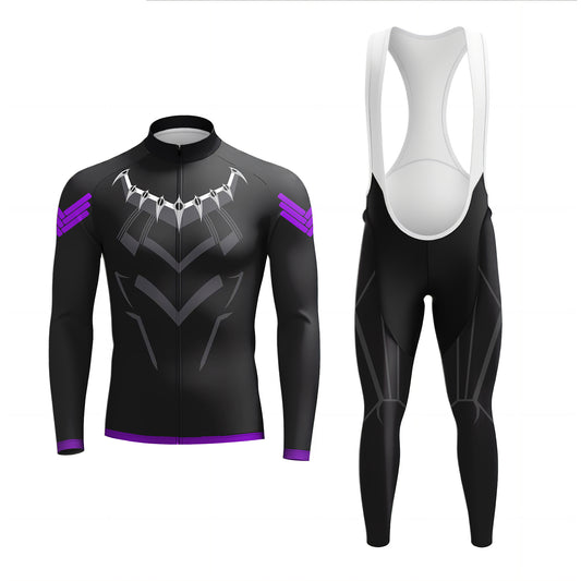 Vibranium Battle Suit Men's Long Sleeve Cycling Kit