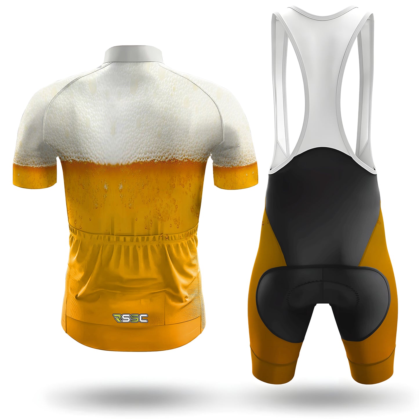 Tenue de cyclisme à manches courtes pour hommes Beer