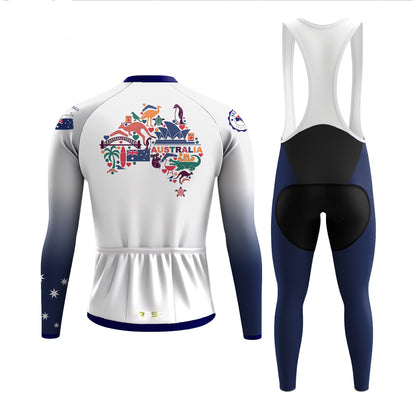 Australia Men's Long Sleeve Cycling Kit