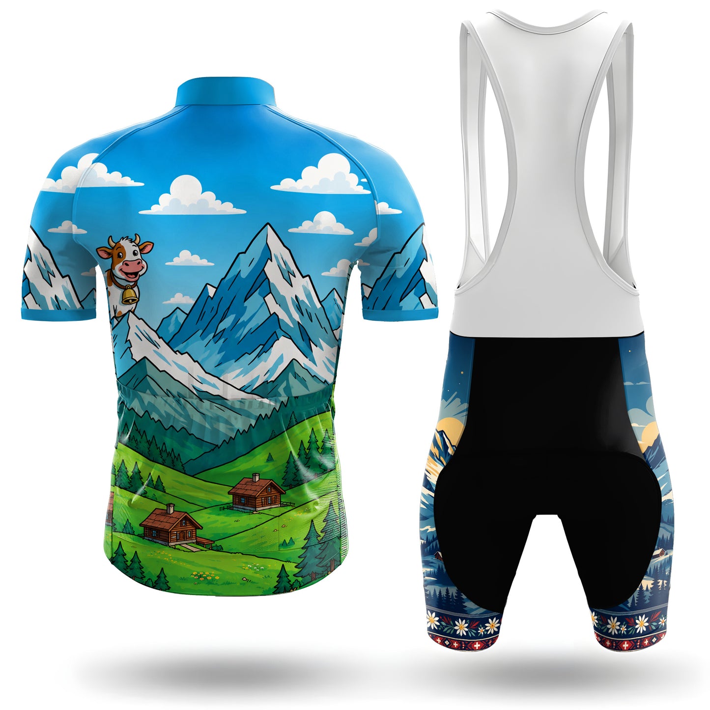 Cowbell climb Men's Short Sleeve Cycling Kit