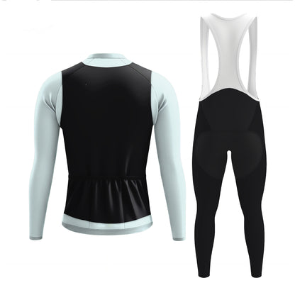 Elegant Thug Black Men's Long Sleeve Cycling Kit