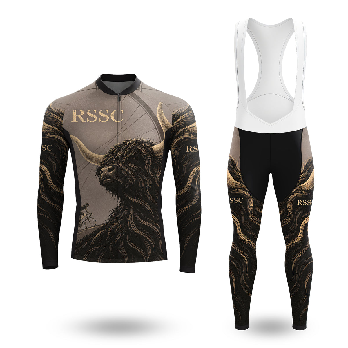 Bone Grab Langarm-Radtrikot für Herren
