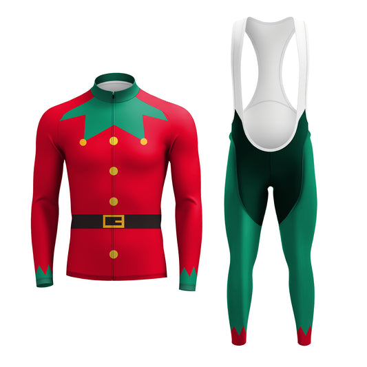 Christmas Elf Men's Long Sleeve Cycling Kit