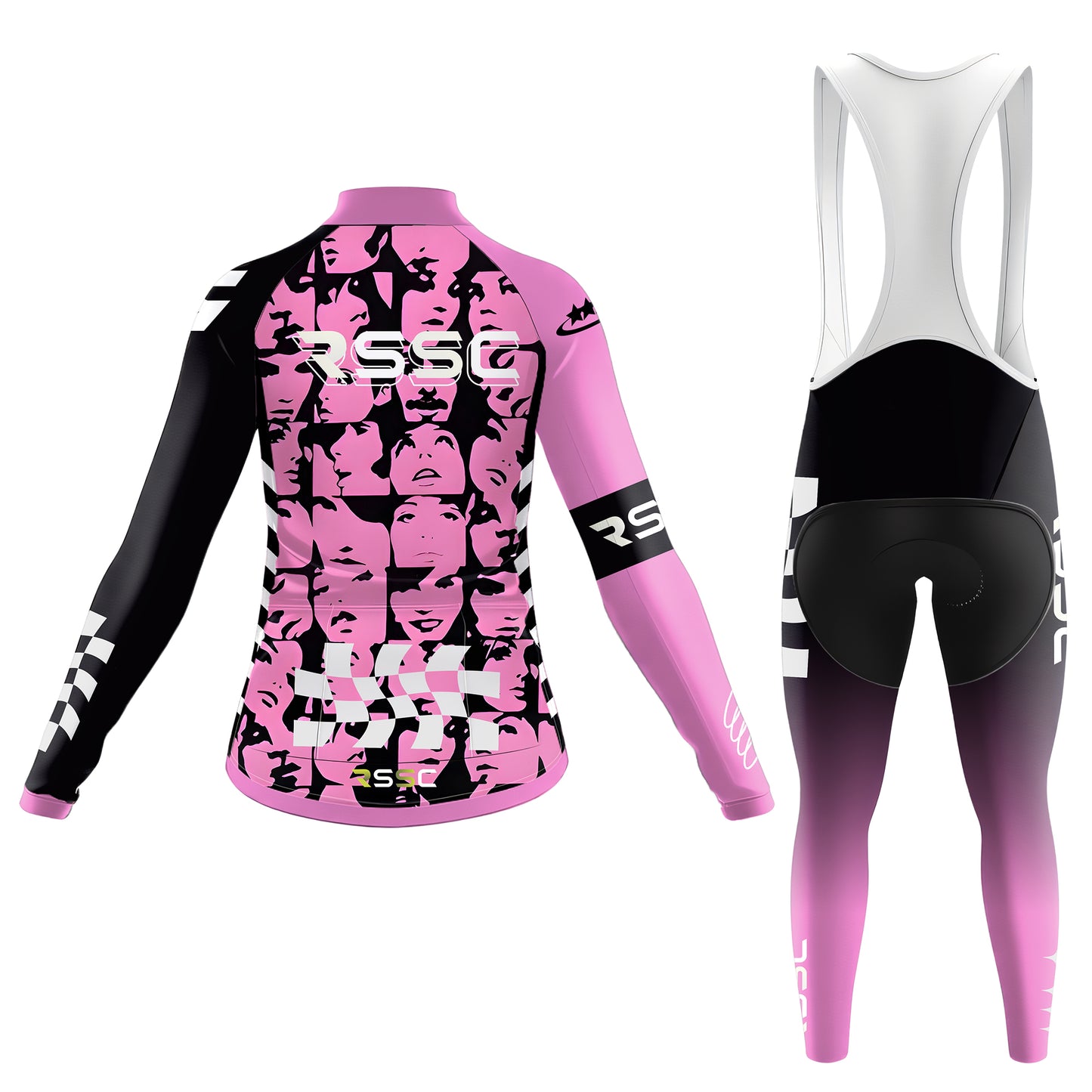 Bike And Smile Langarm-Fahrradset für Herren