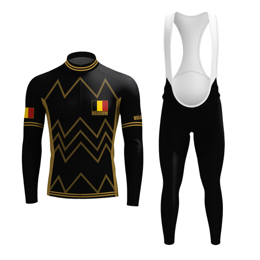 Belgium Men's Long Sleeve Cycling Kit