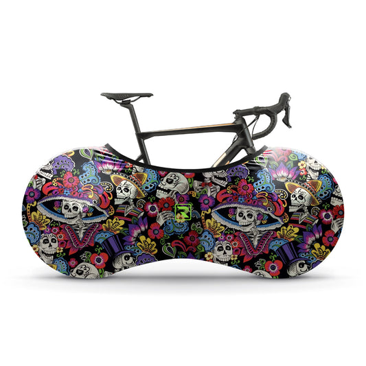 Carnival Girls And Skulls Bicycle Wheels Cover