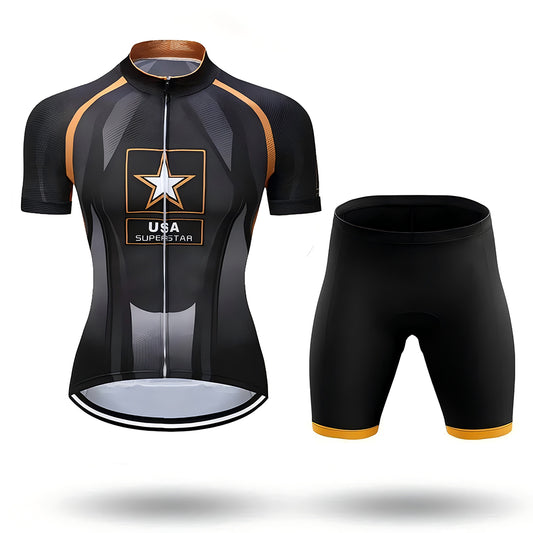 Ensemble de cyclisme à manches courtes pour femme Brooms