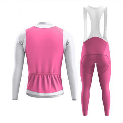Elegant Thug Pink Men's Long Sleeve Cycling Kit
