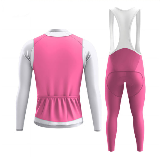Elegant Thug Pink Men's Long Sleeve Cycling Kit