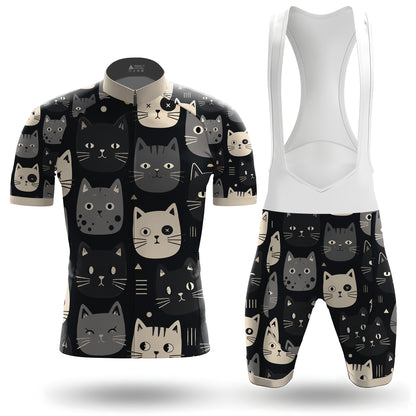 Happy Emoticon Cat Men's Cycling Kit