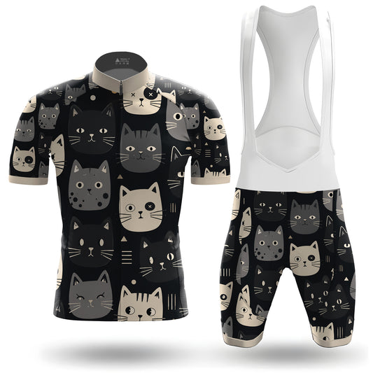 Happy Emoticon Cat Men's Cycling Kit