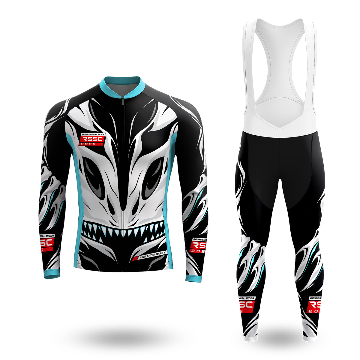 Ice Bone Dragon Men's Long Sleeve Cycling Kit