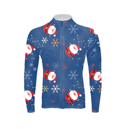 Christmas Cartoon Pictures Men's Long Sleeve Cycling Kit