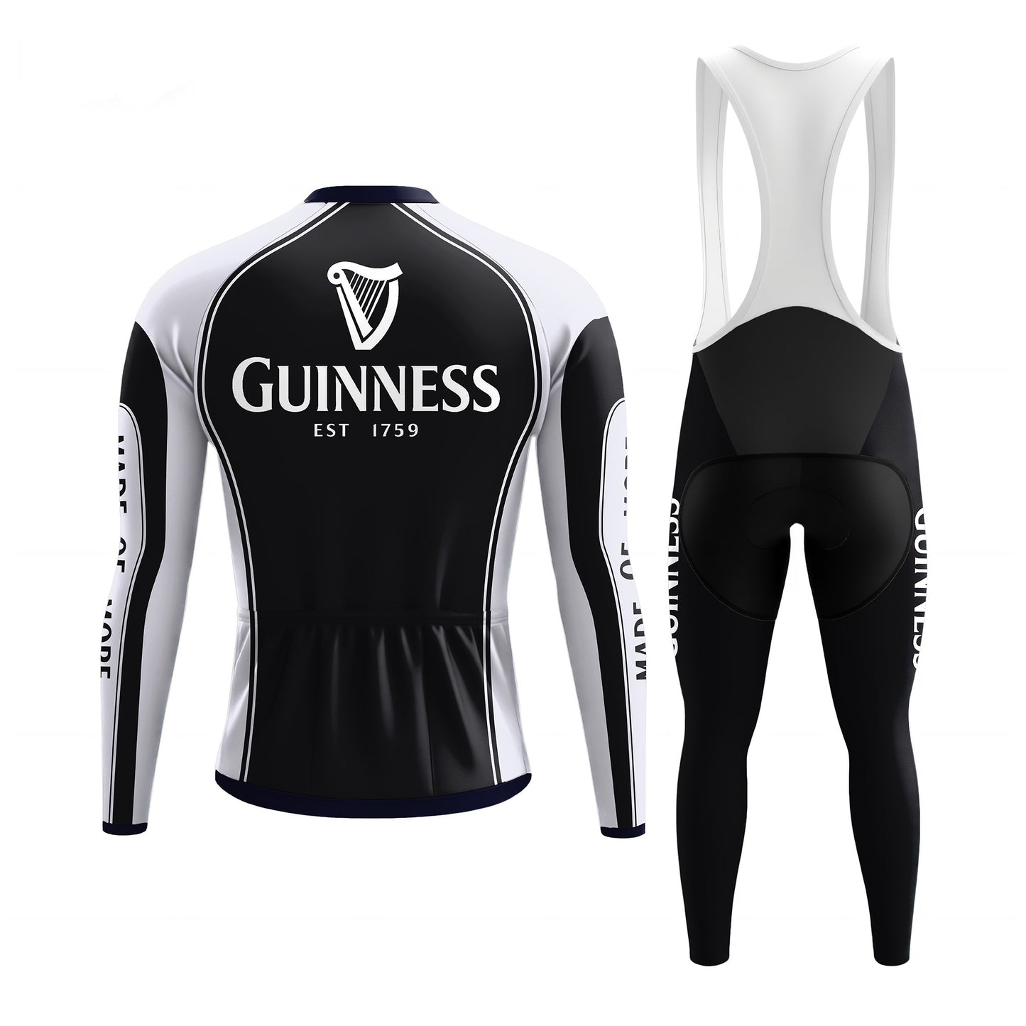 Guinness Retro Men's Long Sleeve Cycling Kit