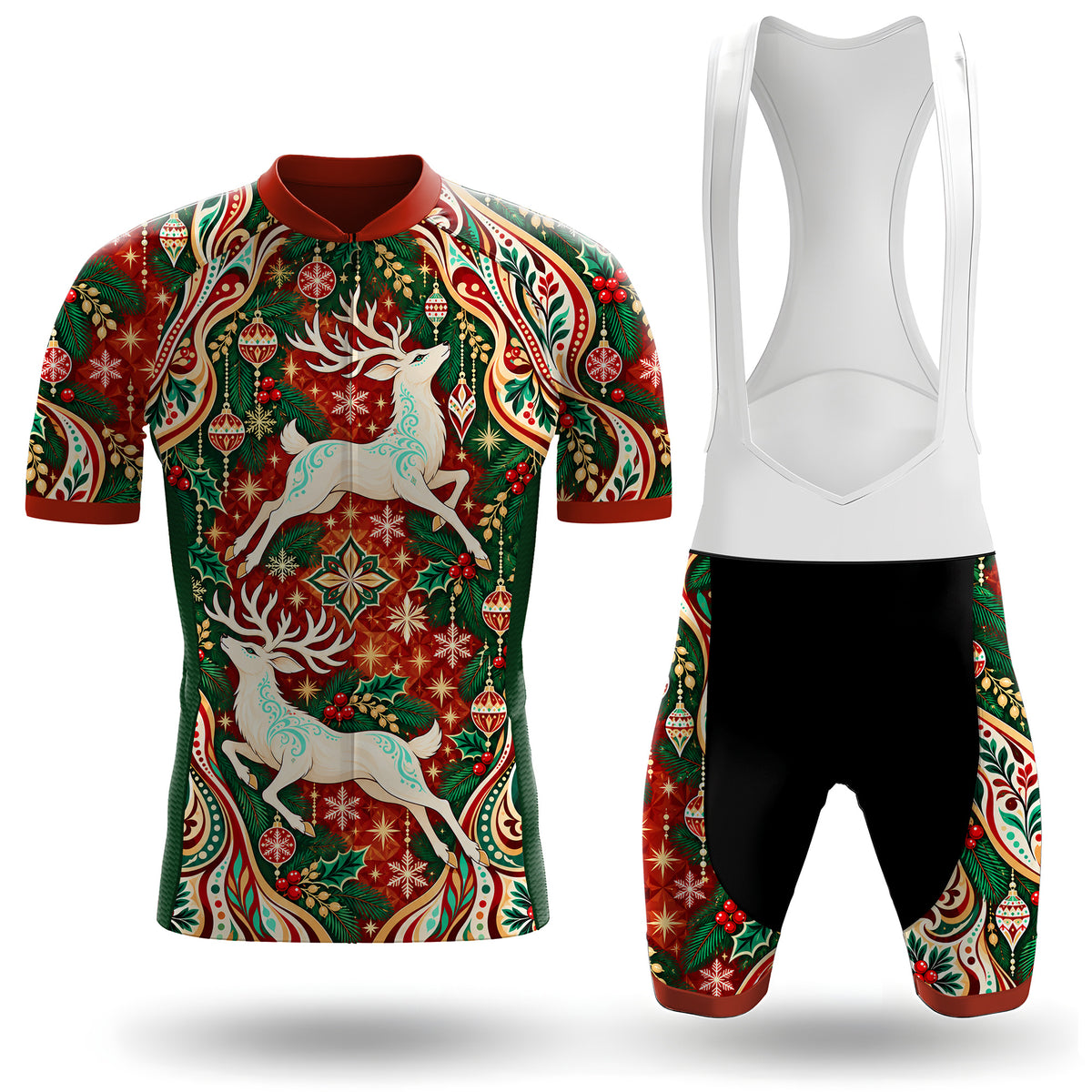 Kurzarm-Radtrikot für Herren „Belgian Surrealismus“