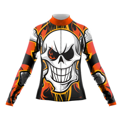 Sugar Skull Women's Long Sleeve Cycling Kit