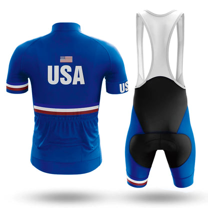 Tenue de cyclisme à manches courtes pour homme « États-Unis »
