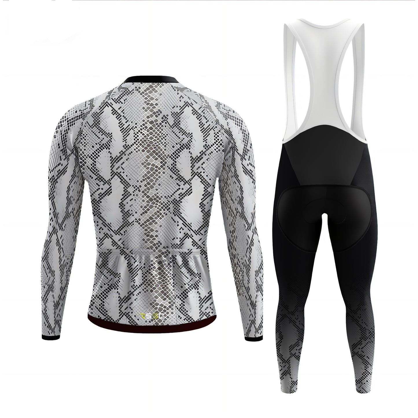 Python-like pattern Men's Long Sleeve Cycling Kit