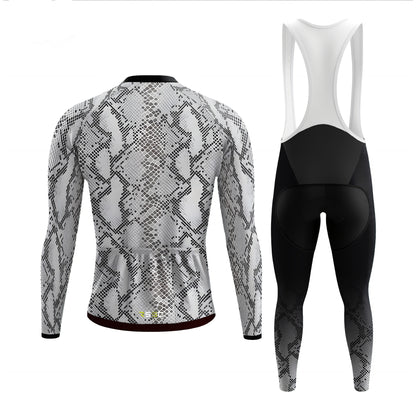 Python-like pattern Men's Long Sleeve Cycling Kit