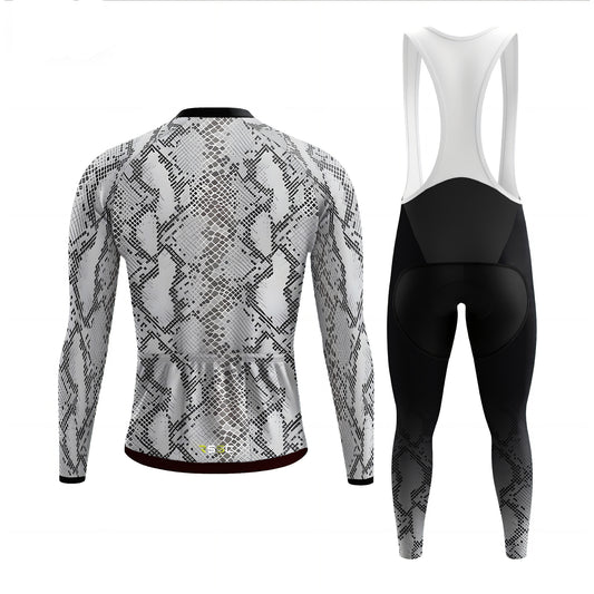 Python-like pattern Men's Long Sleeve Cycling Kit