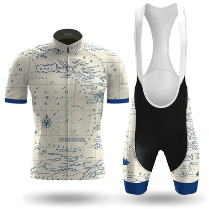 Vintage Chart Rider Men's Short Sleeve Cycling Kit