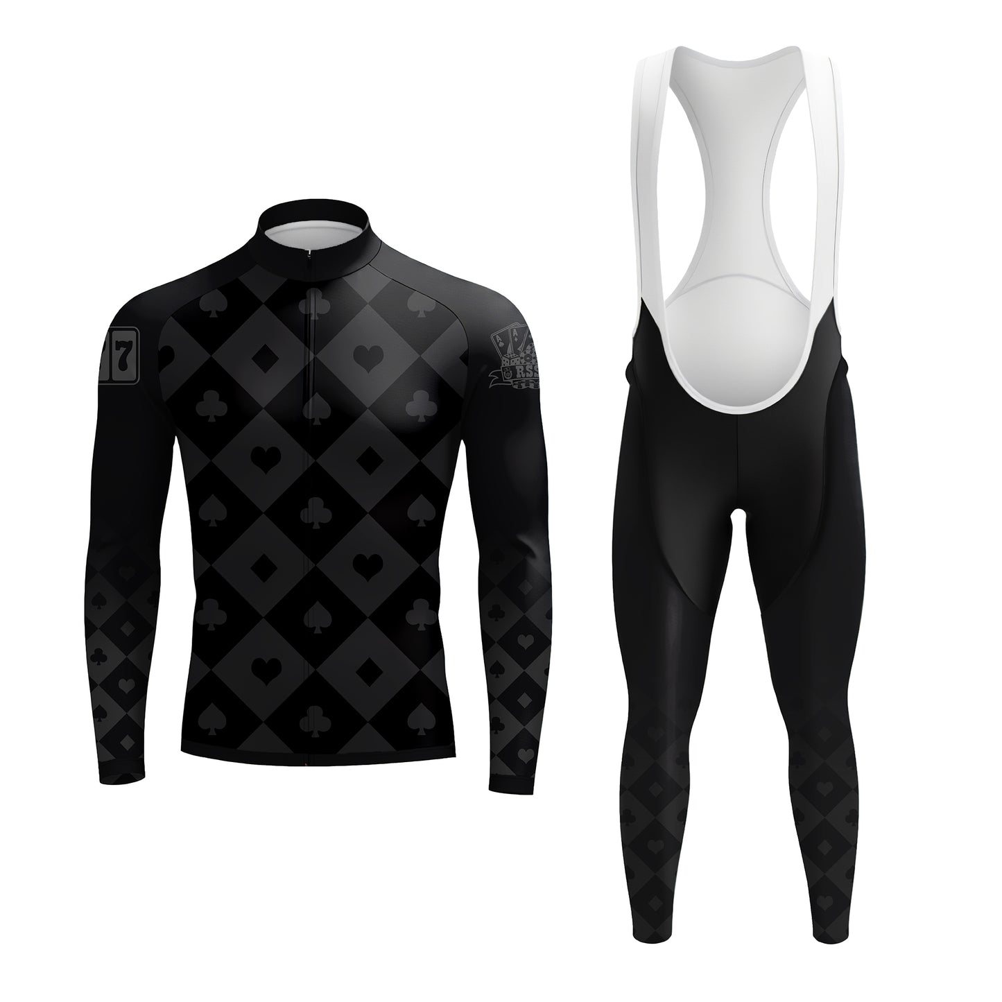The Midnight Ace Men's Long Sleeve Cycling Kit