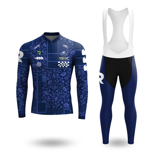 Indigo Poppy Men's Long Sleeve Cycling Kit
