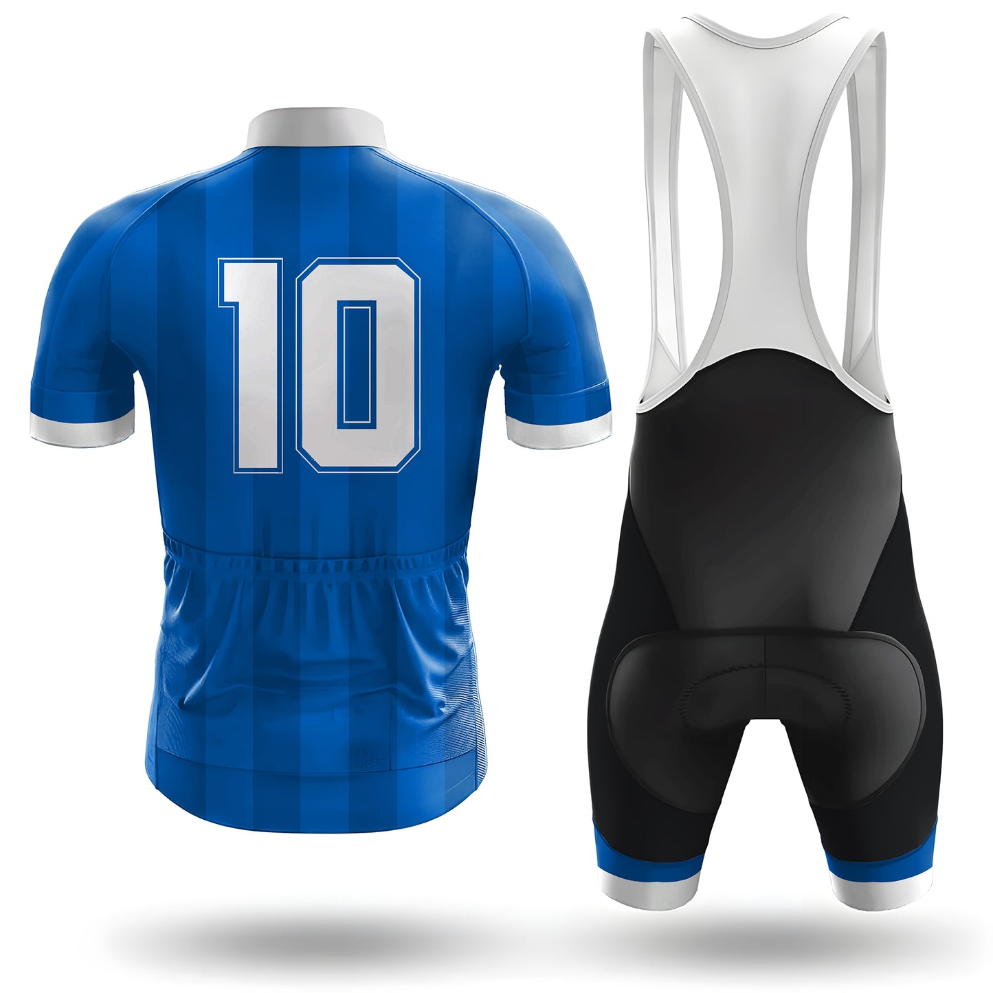 1986 Argentina away Men's Short Sleeve Cycling Kit