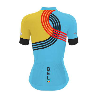 2025 Belgian National Team Cycling Jersey Women's Short Sleeve Cycling Kit