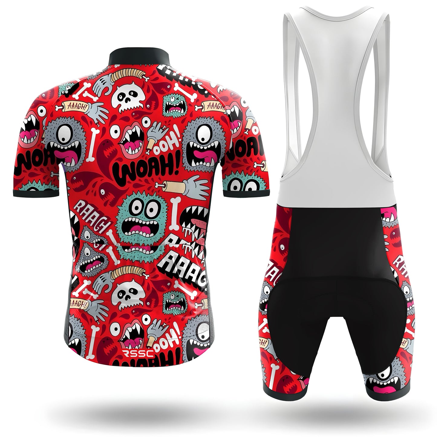 Screaming Graphic Men's Short Sleeve Cycling Kit