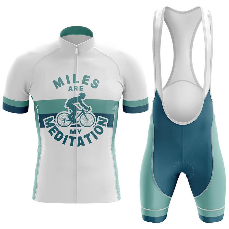 Miles Are Meditation Men's Short Sleeve Cycling Kit | Rsscsports