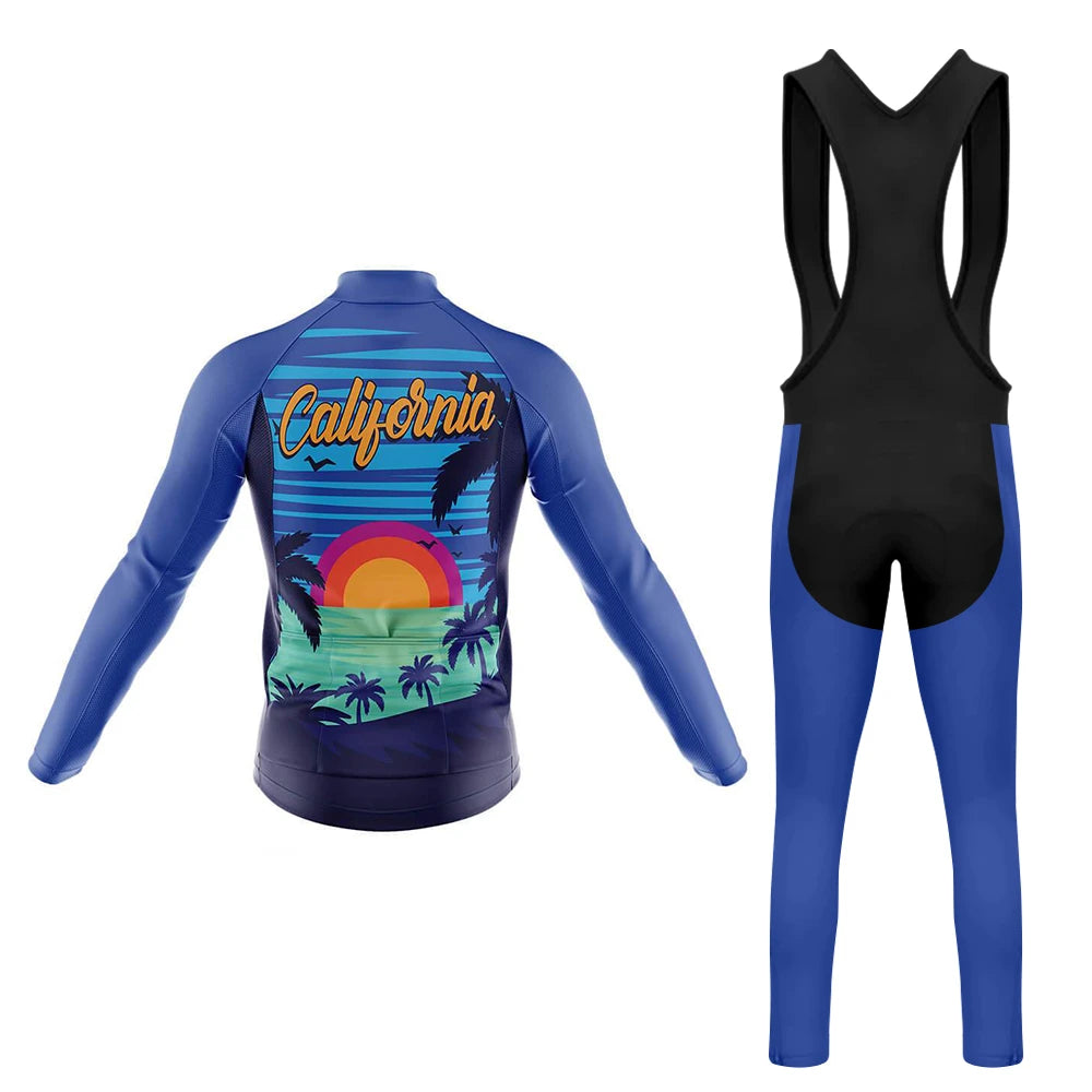 California Summer Men's Long Sleeve Cycling Kit